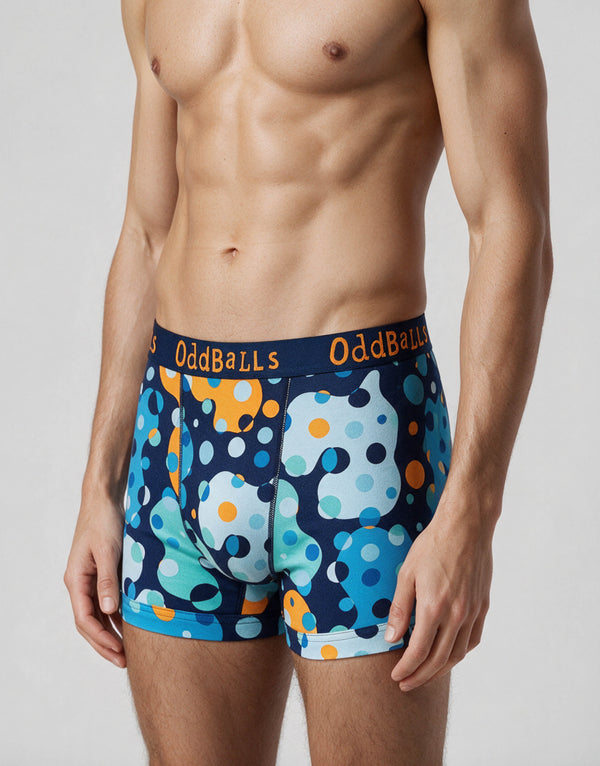 Space, tartan & paisley print cotton boxer shorts 3 pack
