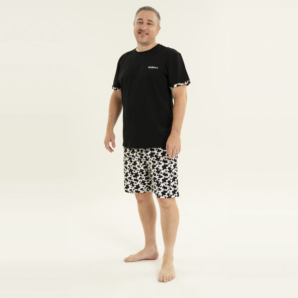 Fat Cow - Men's Short Pyjamas Set (T-Shirt & Shorts)