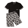Cow Print - Kids Short Pyjamas Set (T-Shirt & Shorts)