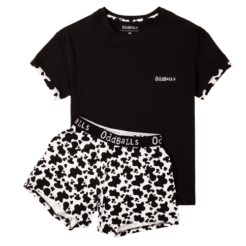 Fat Cow - Women's Short Pyjamas Set (T-Shirt & Shorts)
