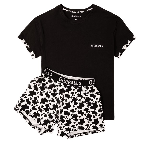 Fat Cow - Women's Short Pyjamas Set (T-Shirt & Shorts)