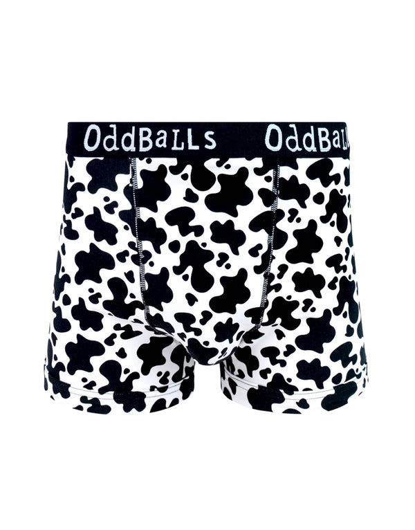 Cow print cotton boxer shorts 3 pack