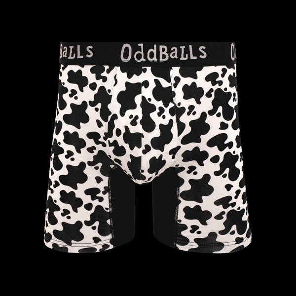 Fat Cow - Mens Bamboo Boxer Shorts & Ball Deodorant Bundle