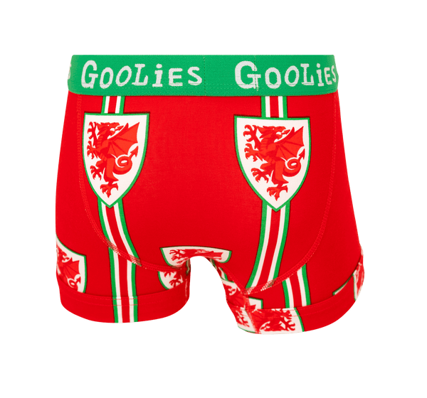 FA Wales Red & Green - Kids Boxer Shorts