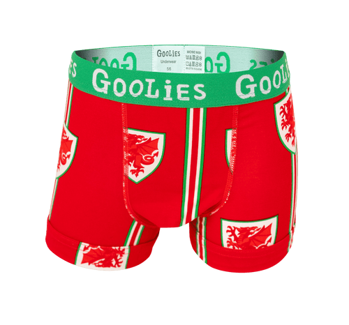 FA Wales Red & Green - Kids Boxer Shorts