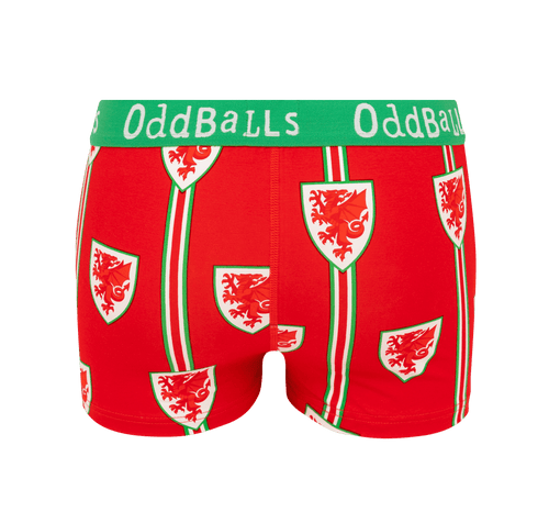FA Wales Red & Green - Ladies Boxers