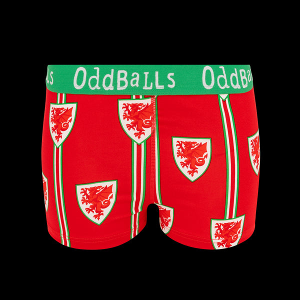 FA Wales Red & Green - Ladies Boxers