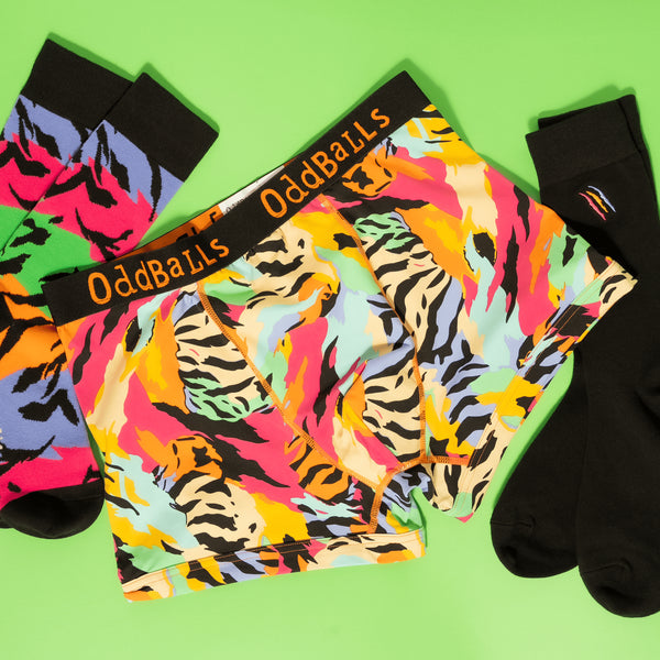 Wild Thing Bundle - Mens Boxer Shorts & Matching Socks