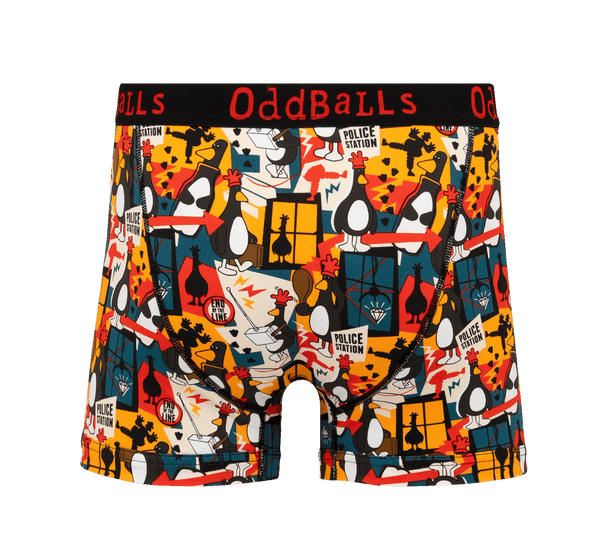 Wallace & Gromit Feathers McGraw - Mens Cotton Boxer Shorts