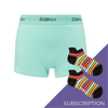 Women's Plain Cotton Boxer Shorts Subscription - 3 Month Prepaid (Free Socks + Free Delivery!)
