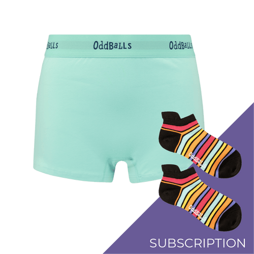 Women's Plain Cotton Boxer Shorts Subscription - 6 Month Prepaid (Free Socks + Free Delivery!)