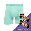 Men's Plain Bamboo Boxer Shorts Subscription - 3 Months Prepaid (Free Socks + Free Delivery!)