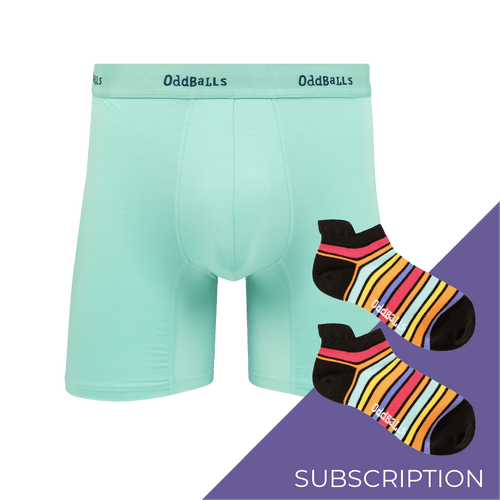 Men's Plain Bamboo Boxer Shorts Subscription - 12 Month Prepaid (Free Socks + Free Delivery!)