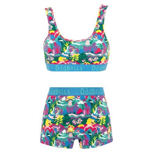 Fantasy Bundle - Womens Bralette & Boxers Matching Set