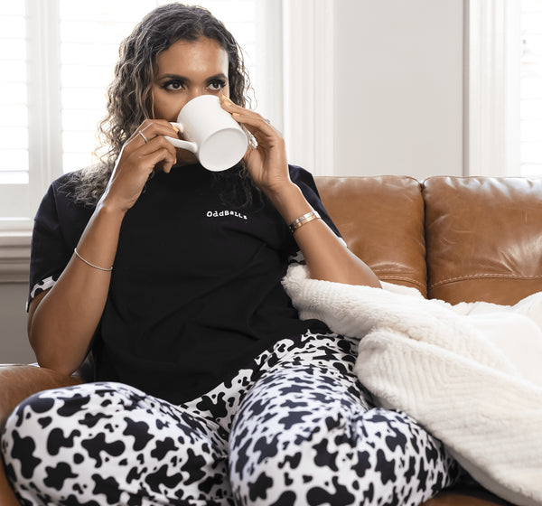Fat Cow - Women's Long Pyjamas Set (T-Shirt & Trousers)