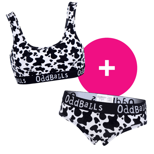 Fat Cow - Women's Bralette and Briefs Bundle