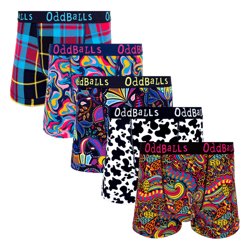 Festive Favourites Bundle - Mens Boxer Shorts 5 Pack