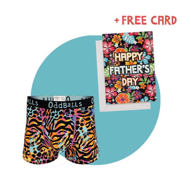 Filthy Animal Boxer Shorts & Father's Day Card Bundle