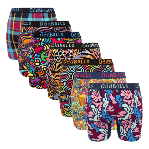 Freshly Picked Bundle - Ladies Bamboo Boxer Shorts 7 Pack Bundle