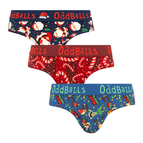 Santa's Favourites Bundle - Ladies Briefs 3 Pack