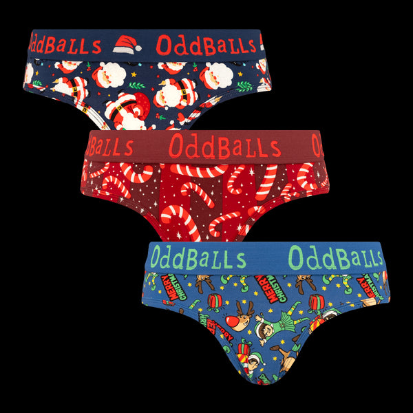 Santa's Favourites Bundle - Ladies Briefs 3 Pack