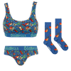 Rudolph Bundle - Womens Bralette, Briefs & Socks Bundle