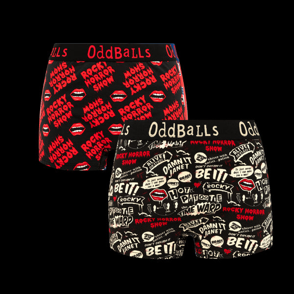 The Rocky Horror Show Bundle - Ladies Boxer Shorts 2 Pack