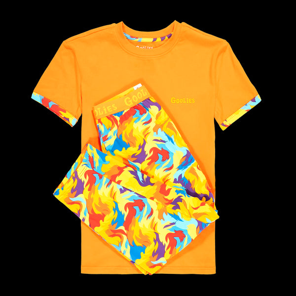 Great Balls of Fire - Kids Long Pyjamas Set (T-Shirt & Trousers)