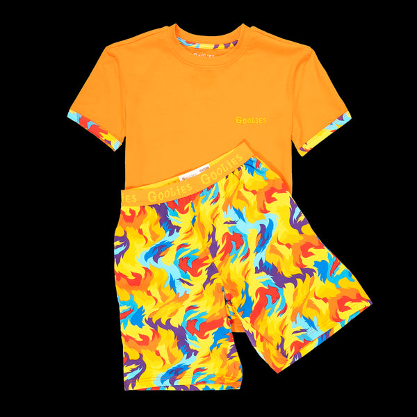 Great Balls of Fire - Kids Short Pyjamas Set (T-Shirt & Shorts)