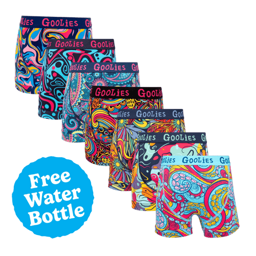 Suns Out Bums Out Bundle - Kids Cotton Boxer Shorts 7 Pack