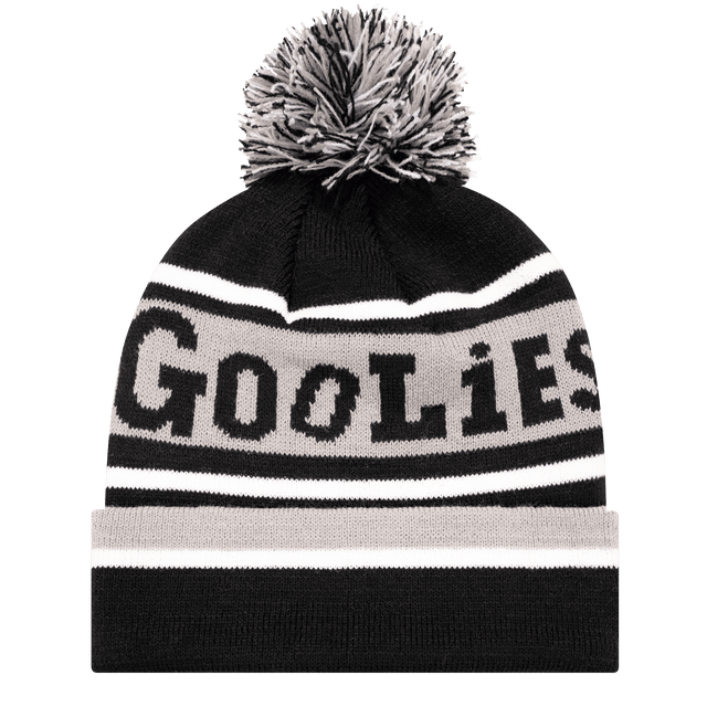 Black Grey White Kids Goolies Bobble Hat