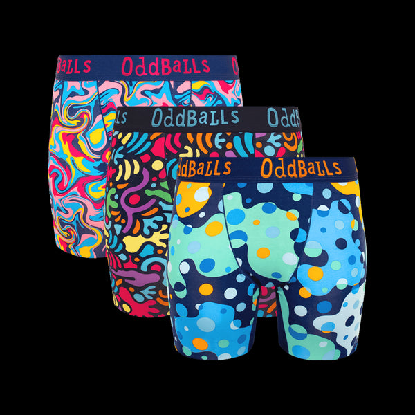 Galaxy Bundle - Ladies Bamboo Boxer Shorts 3 Pack Bundle