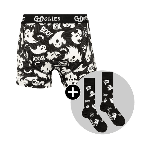 Ghosts Bundle - Kids Boxer Shorts & Matching Socks