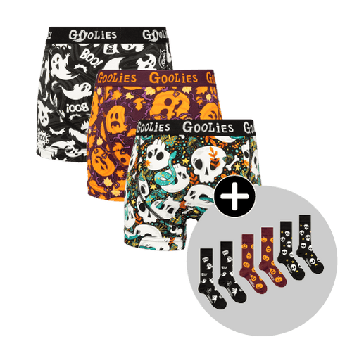 Ultimate Halloween Bundle - Kids Boxer Shorts & Matching Socks 3 Pack