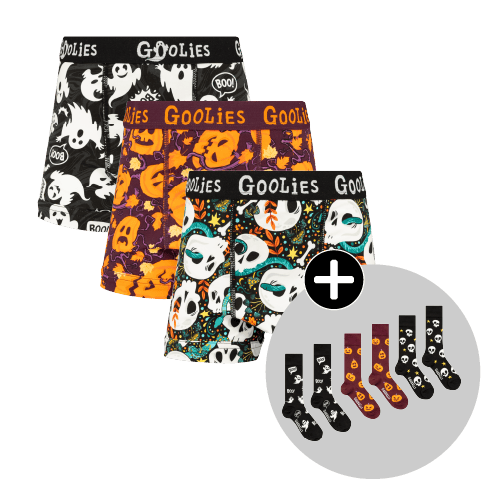 Ultimate Halloween Bundle - Kids Boxer Shorts & Matching Socks 3 Pack