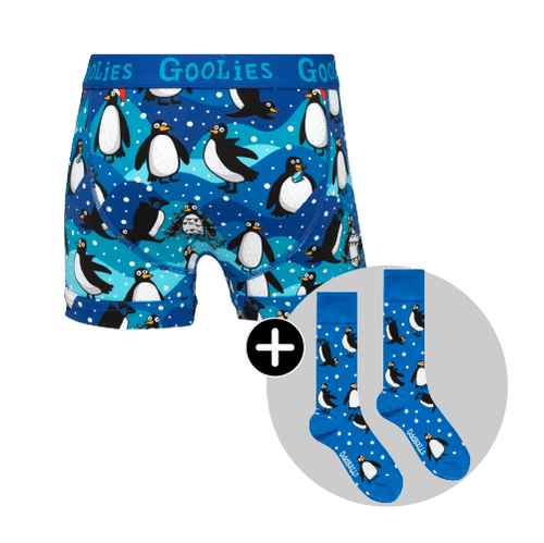 Penguins Bundle - Kids Boxer Shorts & Matching Socks