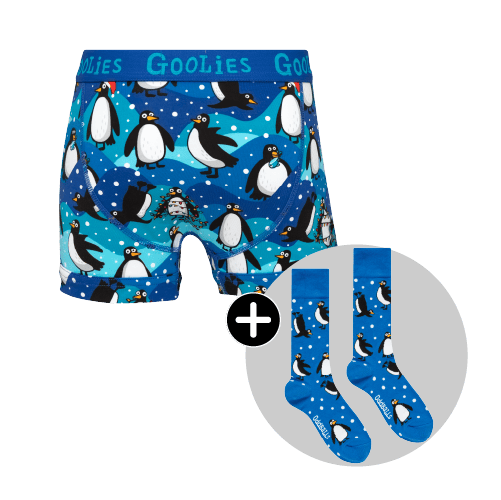 Penguins Bundle - Kids Boxer Shorts & Matching Socks