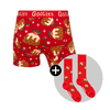 Christmas Puddings Bundle - Kids Boxer Shorts & Matching Socks