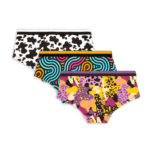 Happy Pants Bundle - Girls Cotton Knickers 3 Pack