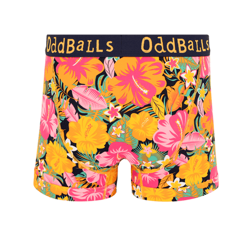 Hibiscus - Mens Cotton Boxer Shorts