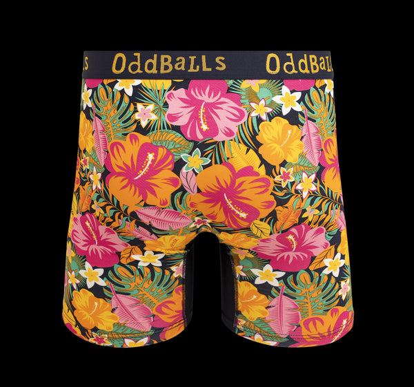 Hibiscus - Mens Bamboo Boxer Shorts