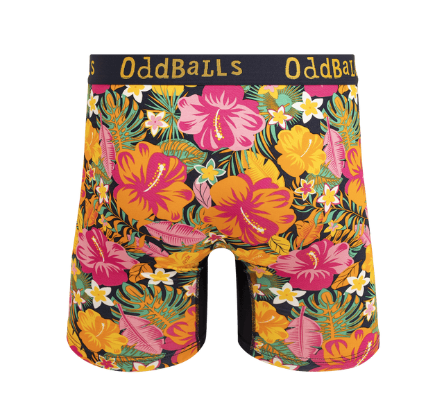 Hibiscus - Mens Bamboo Boxer Shorts