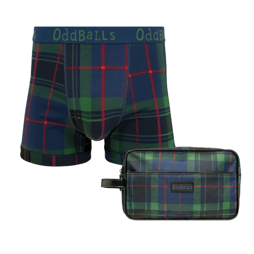 Highlands Bundle - Mens Boxer Shorts & Matching Wash Bag
