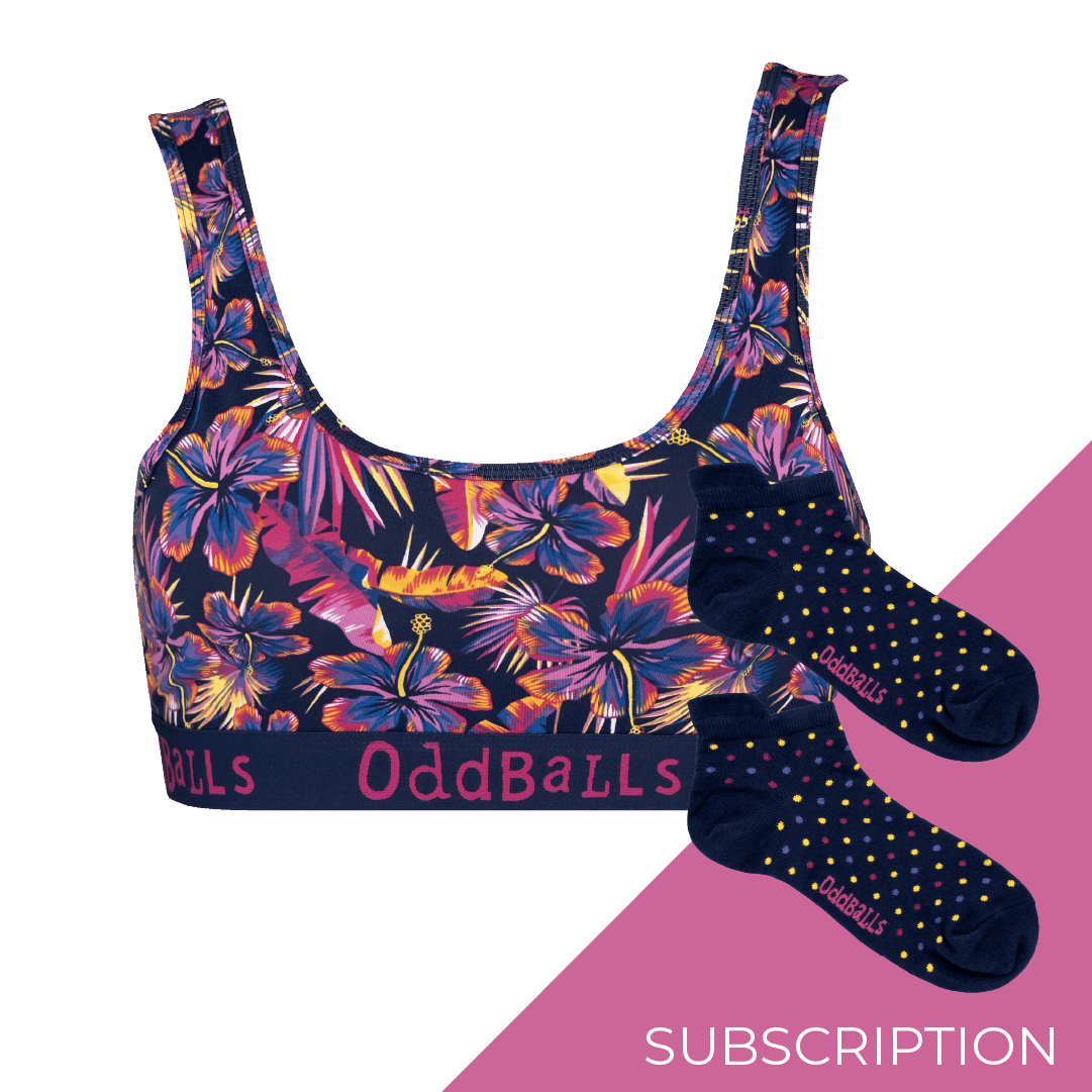 Patterned Bralette Subscription 6 Month Prepaid