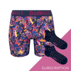 Women's Patterned Bamboo Boxer Shorts Subscription - Monthly (Free Socks + Free Delivery!)