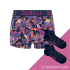 Women's Patterned Cotton Boxer Shorts Subscription - Monthly (Free Socks + Free Delivery!)