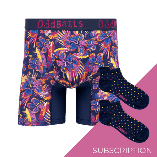 Men's Patterned Bamboo Boxer Shorts Subscription - 3 Month Prepaid (Free Socks + Free Delivery!)