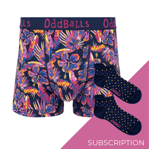 Men's Patterned Cotton Boxer Shorts Subscription - 3 Months Prepaid (Free Socks + Free Delivery!)