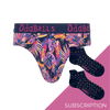 Men's Patterned Cotton Briefs Subscription - 6 Months Prepaid (Free Socks + Free Delivery!)