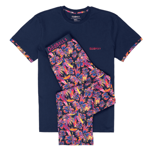 Honolulu - Men's Long Pyjamas Set (T-Shirt & Trousers)